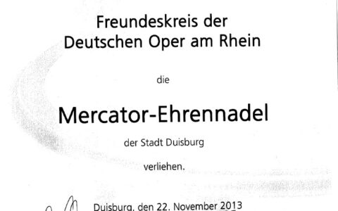 Mercator Ehrennadel 22 11 2013