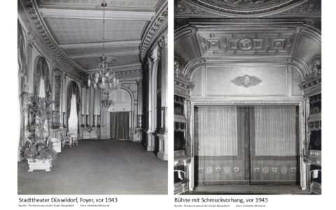 Stadttheater Düsseldorf Foyer und Bühne 1943